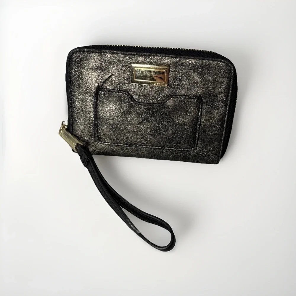 Juicy Couture black/gold compact wristlet Y2K Millennial 2000s